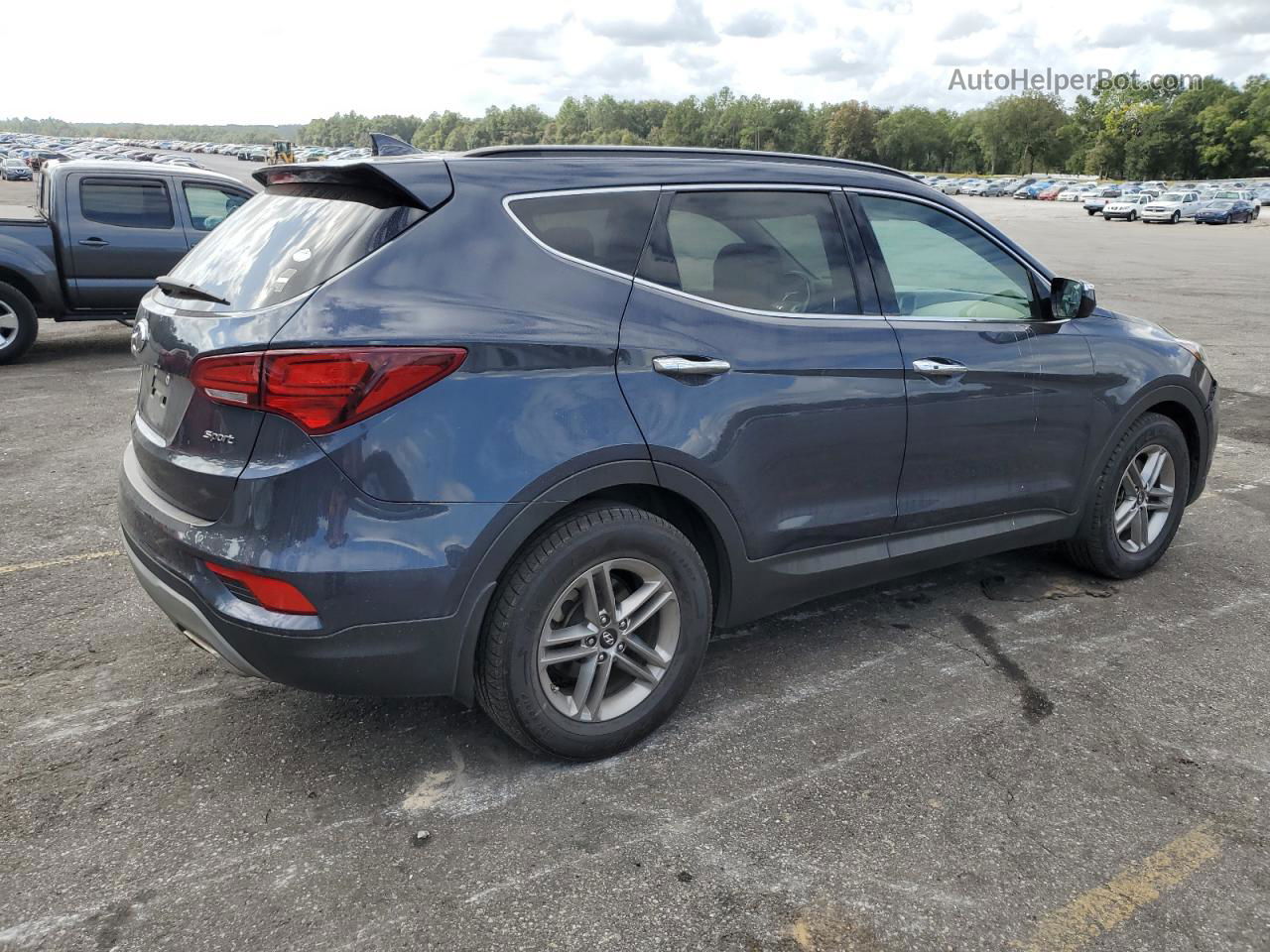 2018 Hyundai Santa Fe Sport  Blue vin: 5NMZU3LB7JH088623