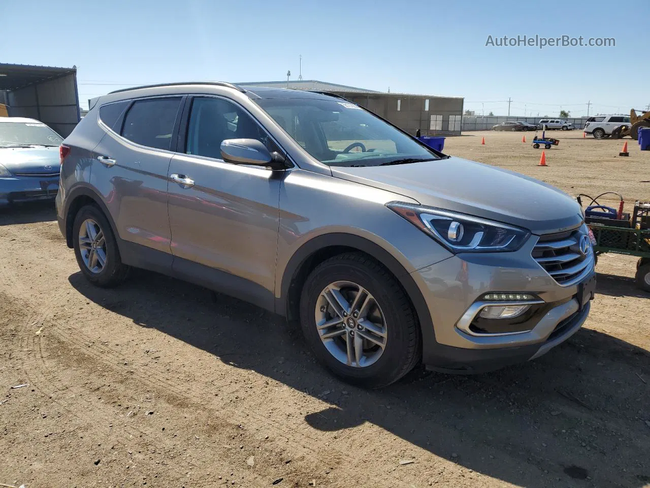 2018 Hyundai Santa Fe Sport  Silver vin: 5NMZU3LB7JH095202