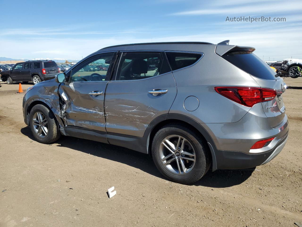 2018 Hyundai Santa Fe Sport  Silver vin: 5NMZU3LB7JH095202