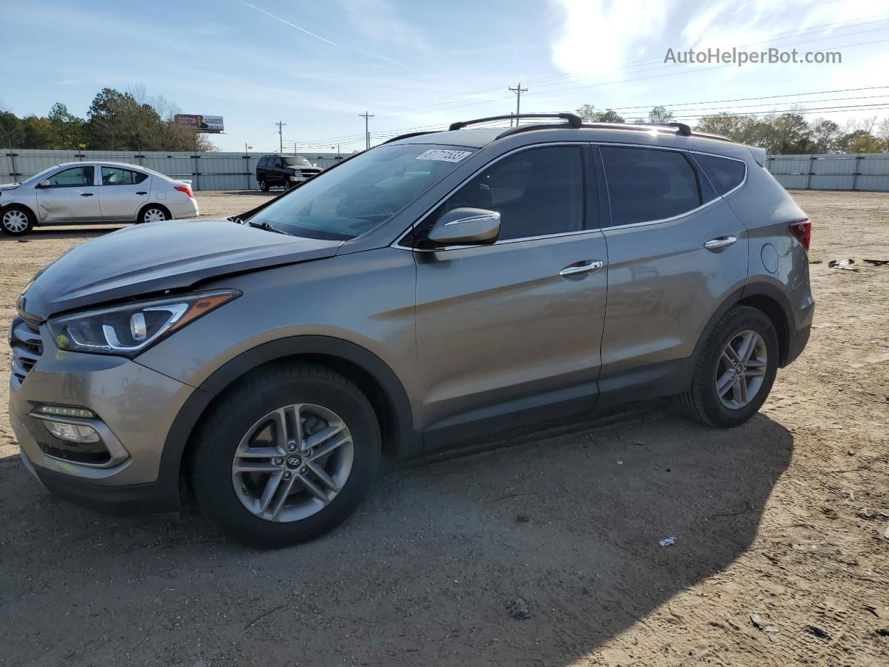 2018 Hyundai Santa Fe Sport  Серебряный vin: 5NMZU3LB8JH059227