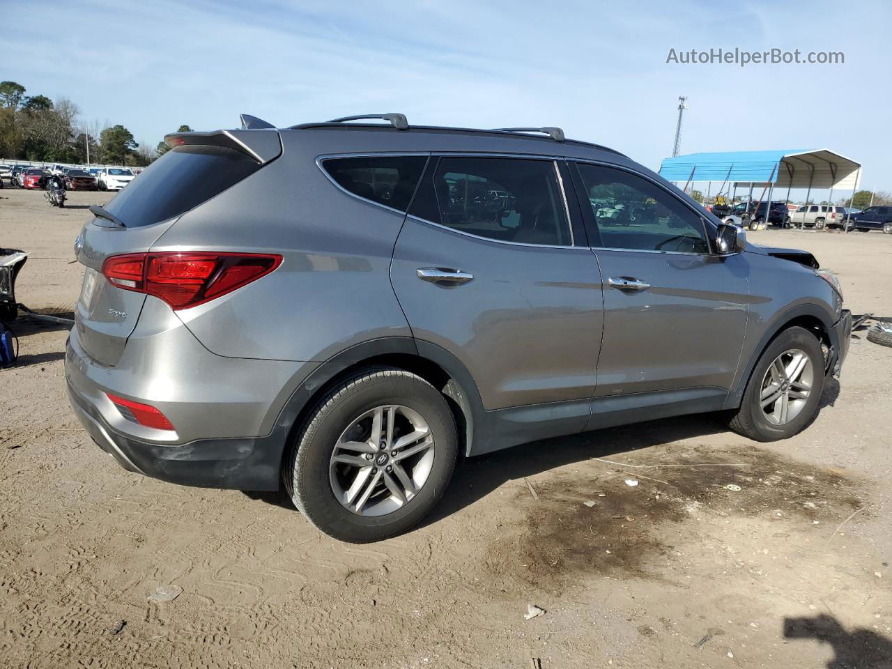 2018 Hyundai Santa Fe Sport  Silver vin: 5NMZU3LB8JH059227