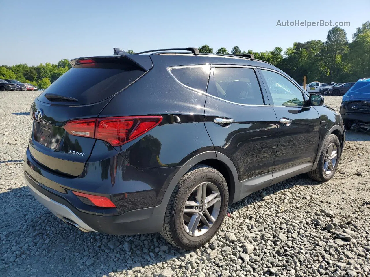 2018 Hyundai Santa Fe Sport  Black vin: 5NMZU3LB9JH062914