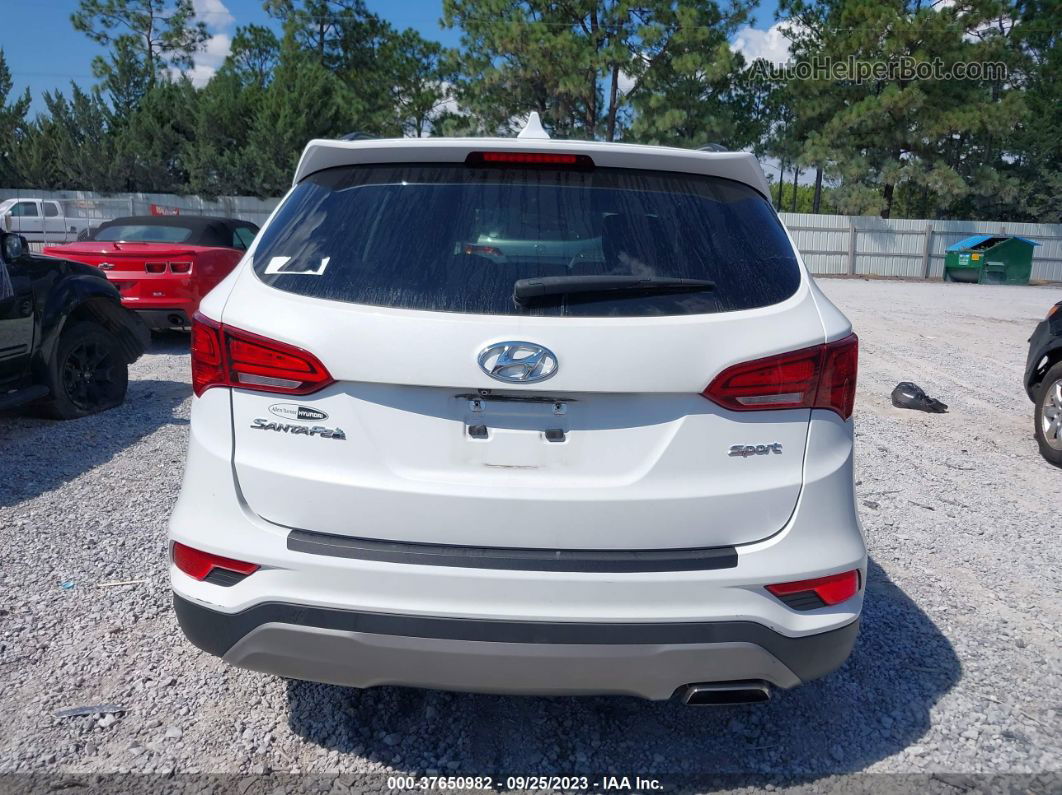 2018 Hyundai Santa Fe Sport 2.4l White vin: 5NMZU3LB9JH070141