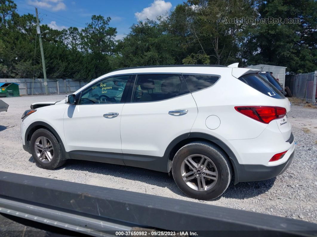 2018 Hyundai Santa Fe Sport 2.4l White vin: 5NMZU3LB9JH070141