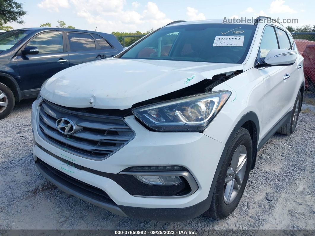 2018 Hyundai Santa Fe Sport 2.4l White vin: 5NMZU3LB9JH070141