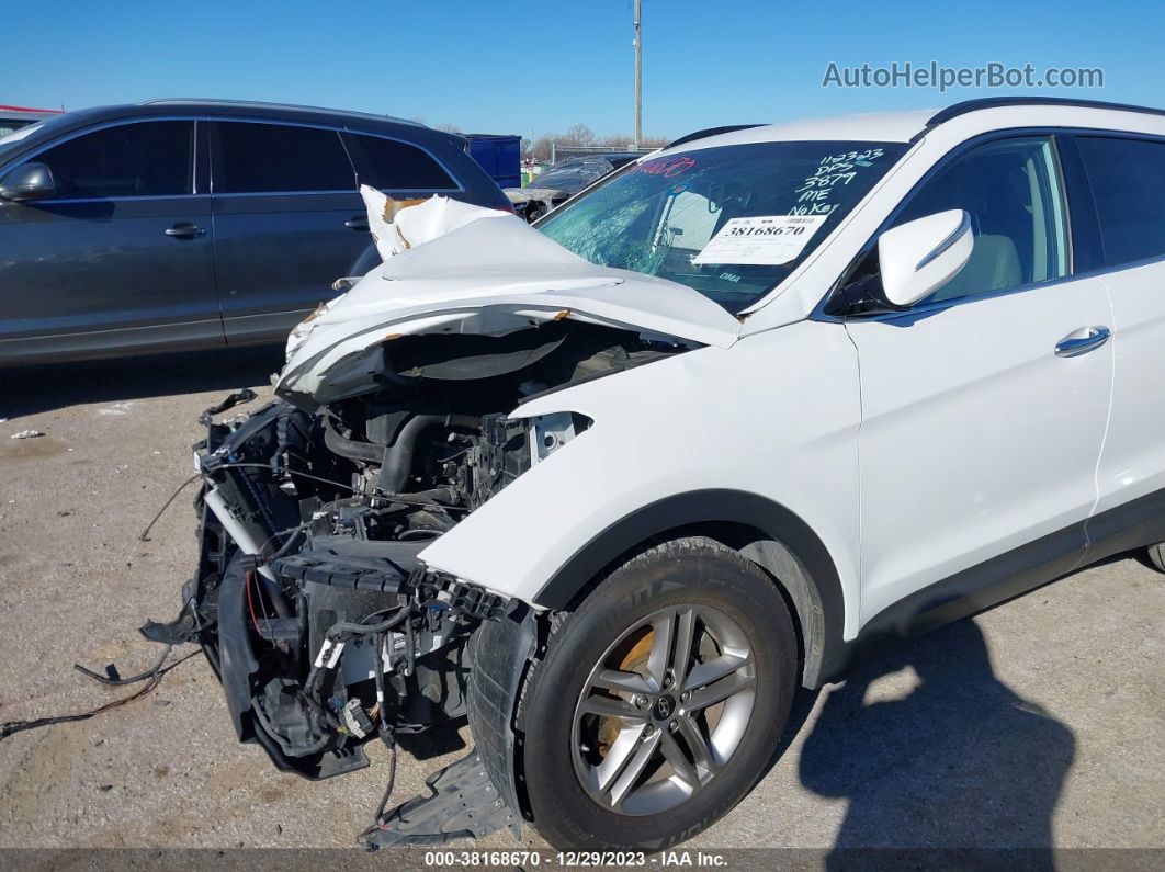 2018 Hyundai Santa Fe Sport 2.4l White vin: 5NMZU3LB9JH103879