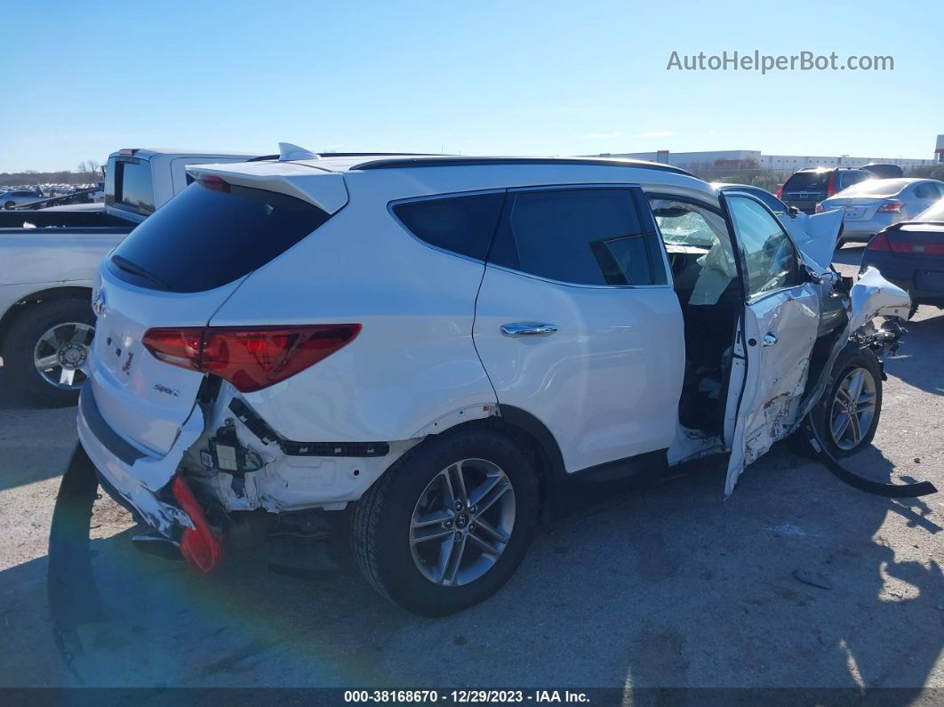 2018 Hyundai Santa Fe Sport 2.4l White vin: 5NMZU3LB9JH103879