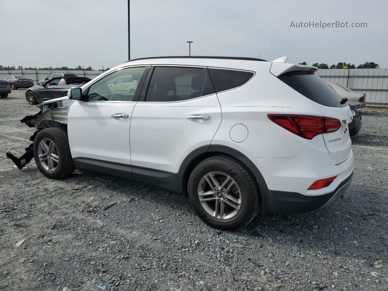 2018 Hyundai Santa Fe Sport  White vin: 5NMZU3LBXJH065370