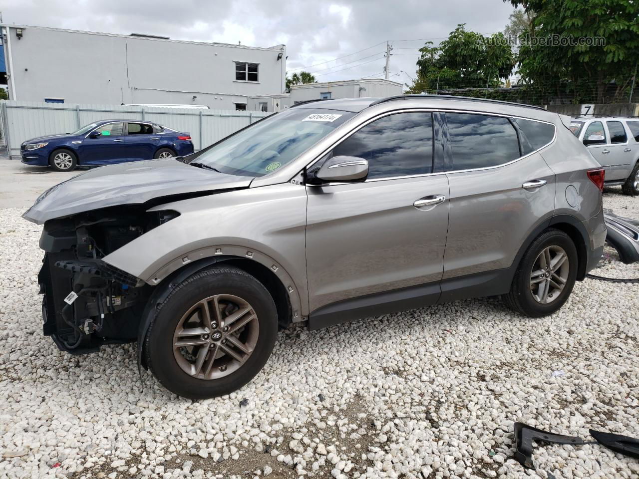 2018 Hyundai Santa Fe Sport  Gray vin: 5NMZU3LBXJH089474