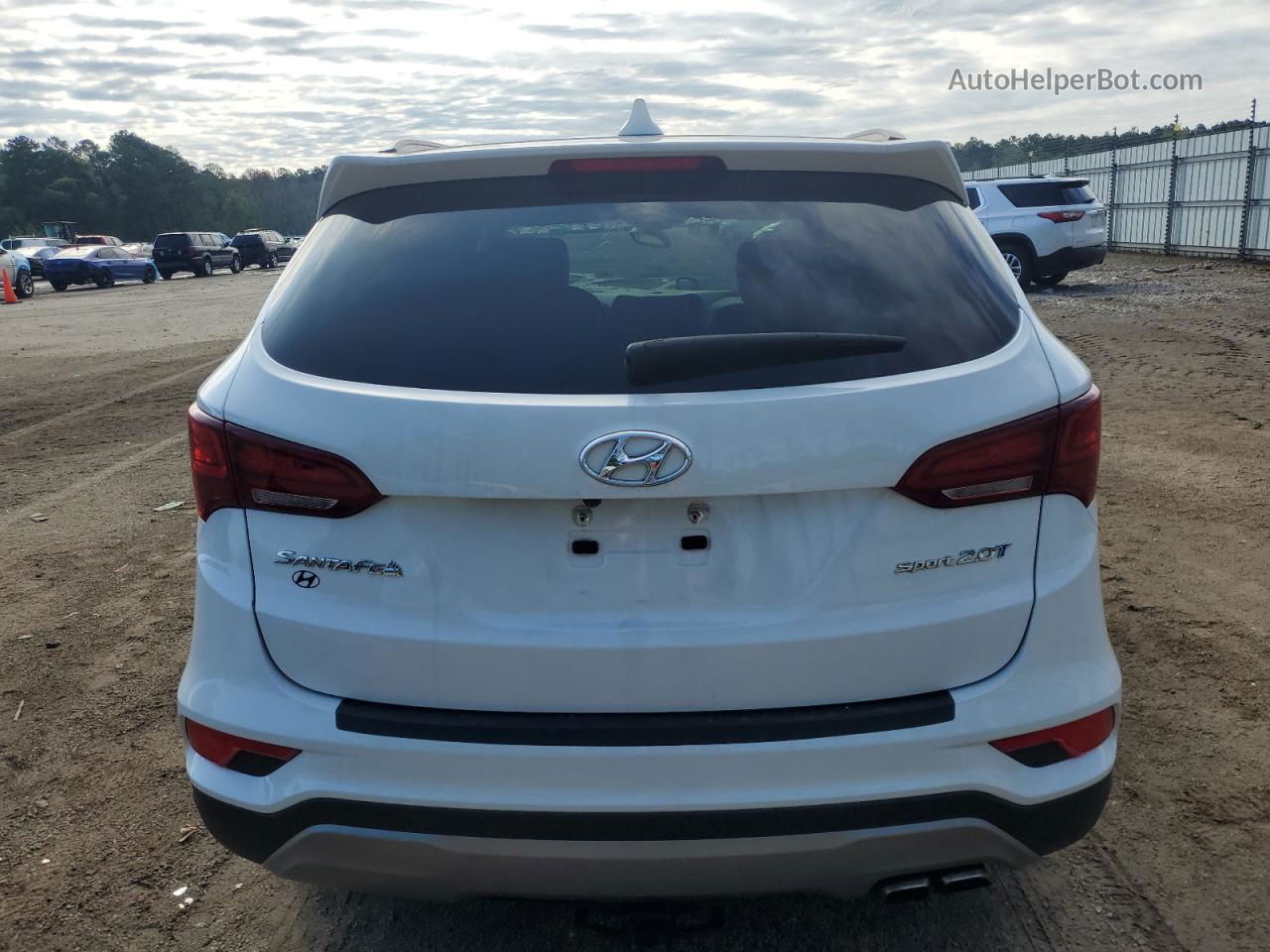 2018 Hyundai Santa Fe Sport  White vin: 5NMZU4LA9JH073926