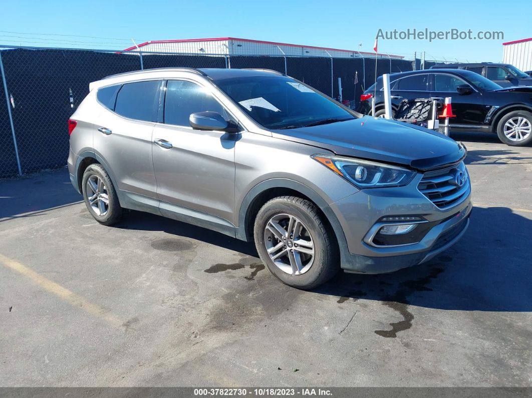 2018 Hyundai Santa Fe Sport 2.4l Gray vin: 5NMZUDLB0JH063262