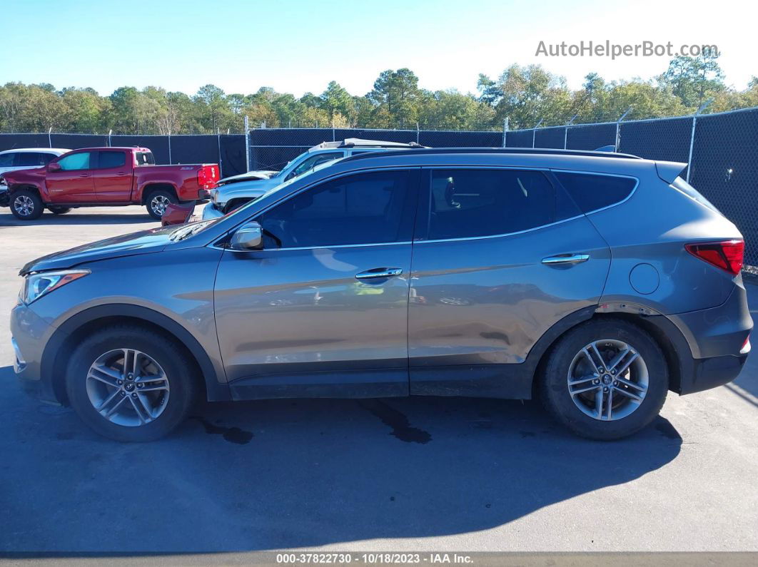 2018 Hyundai Santa Fe Sport 2.4l Gray vin: 5NMZUDLB0JH063262