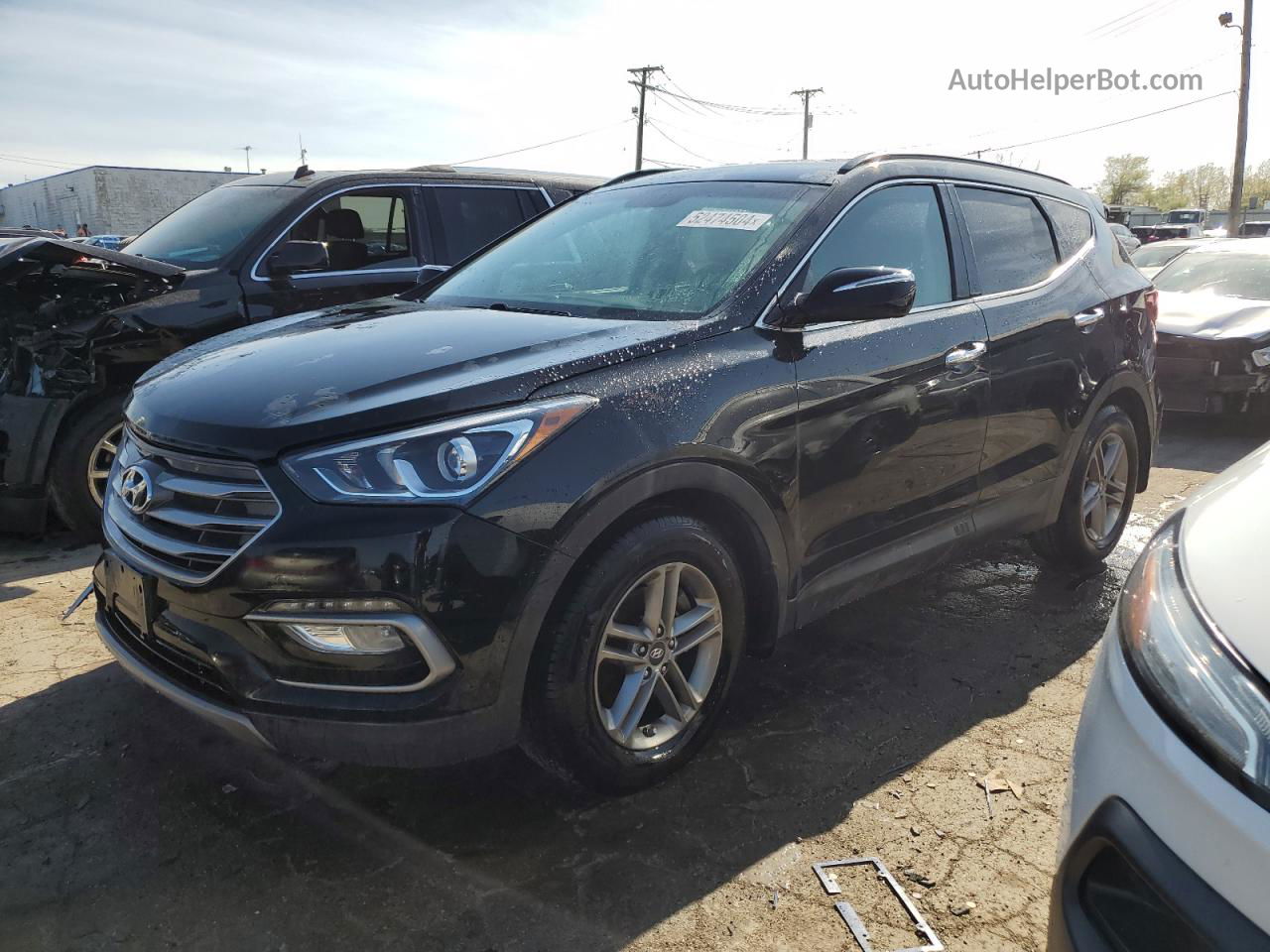 2018 Hyundai Santa Fe Sport  Черный vin: 5NMZUDLB1JH054862