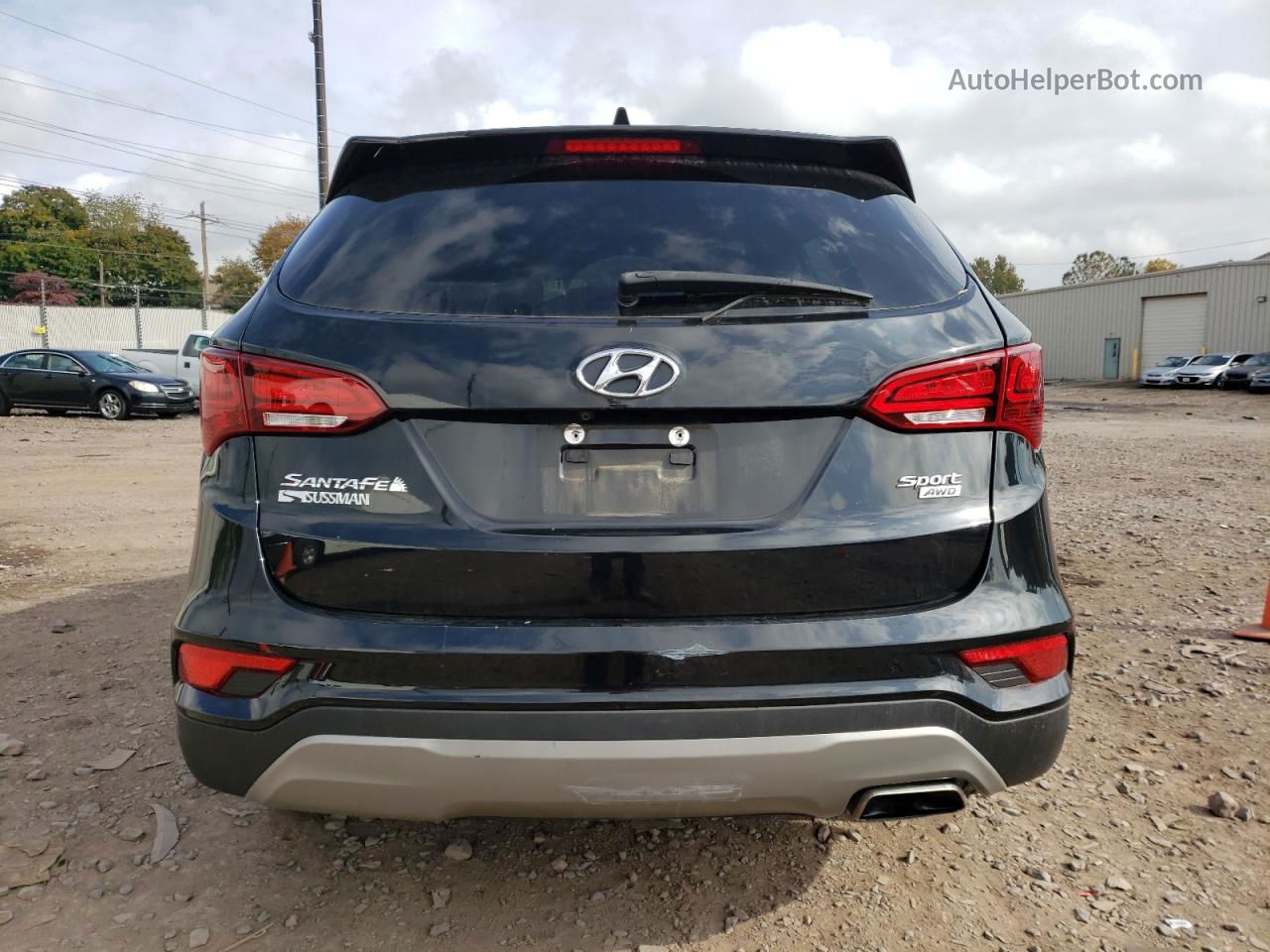 2018 Hyundai Santa Fe Sport  Черный vin: 5NMZUDLB1JH067434