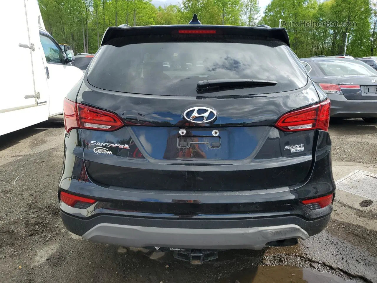 2018 Hyundai Santa Fe Sport  Black vin: 5NMZUDLB2JH102028