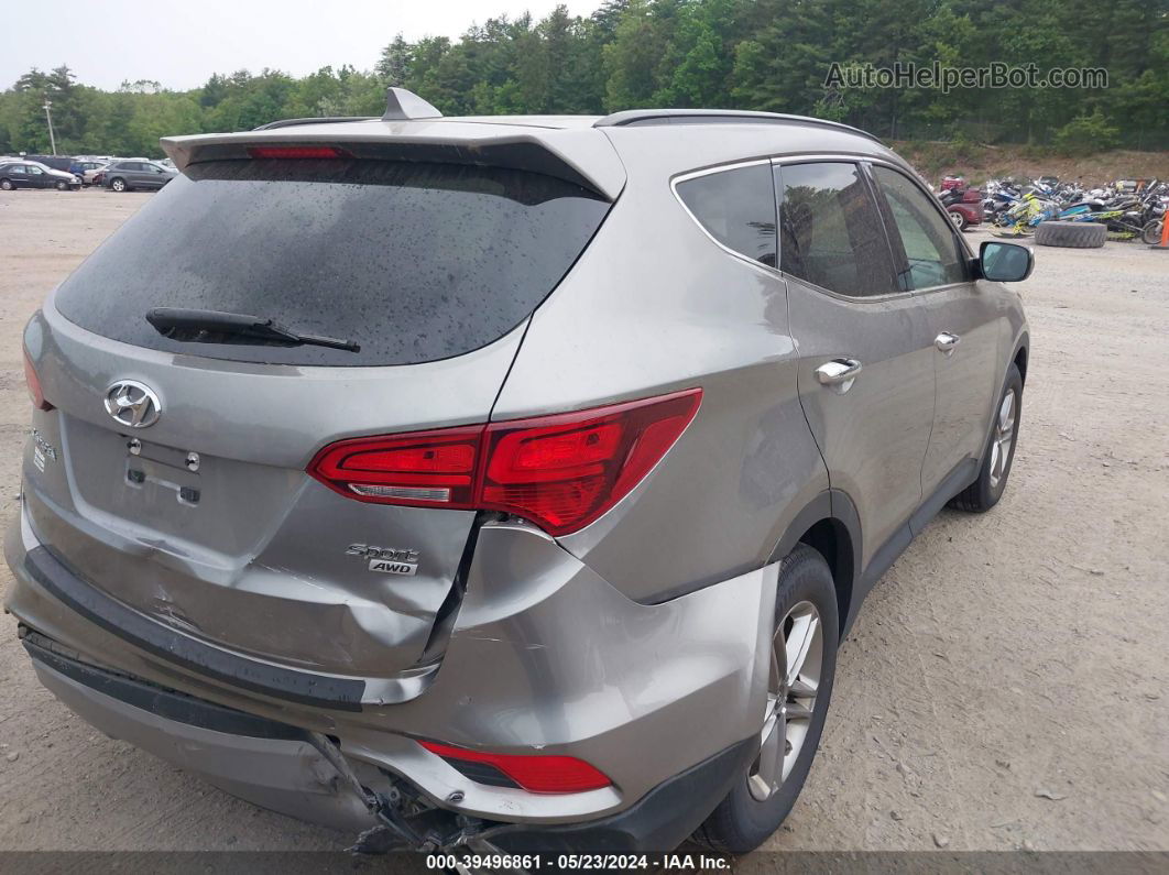 2018 Hyundai Santa Fe Sport 2.4l Gray vin: 5NMZUDLB4JH058176