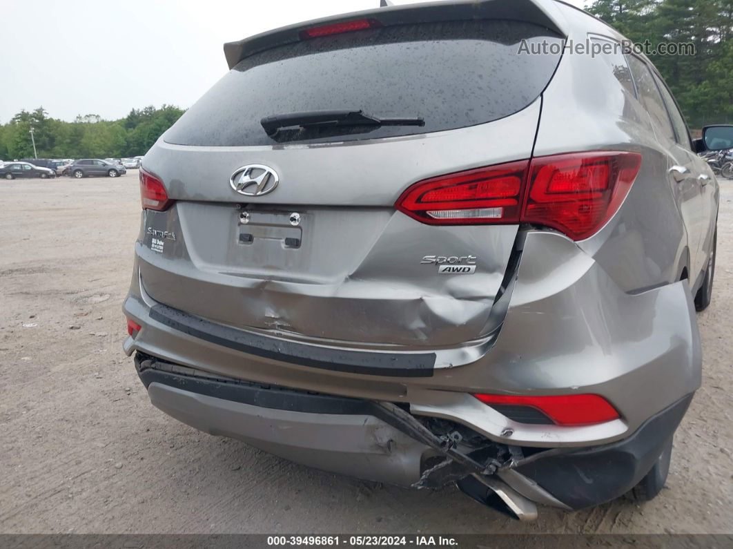 2018 Hyundai Santa Fe Sport 2.4l Gray vin: 5NMZUDLB4JH058176