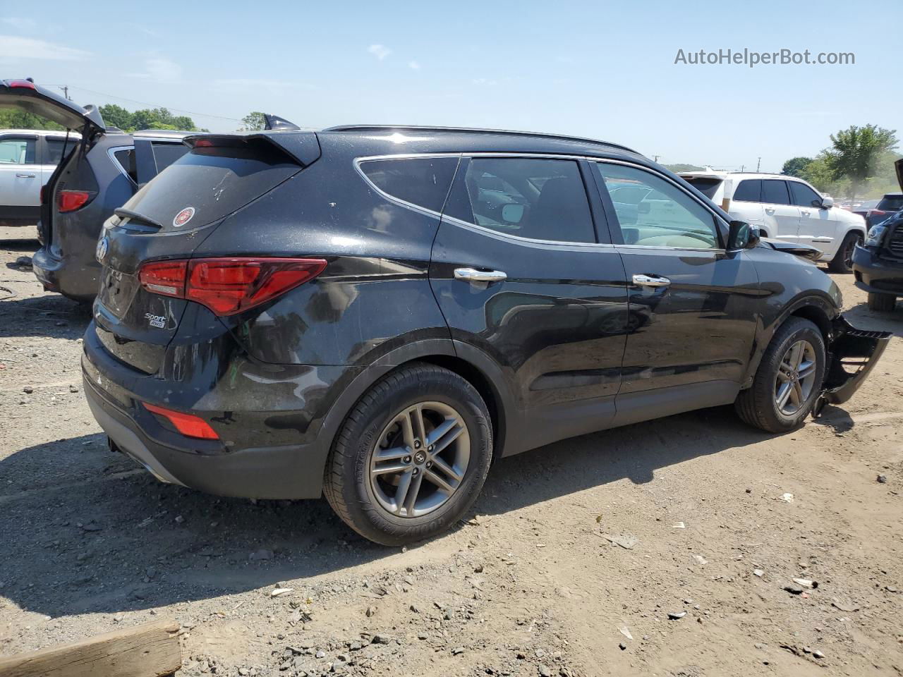 2018 Hyundai Santa Fe Sport  Black vin: 5NMZUDLB4JH088410