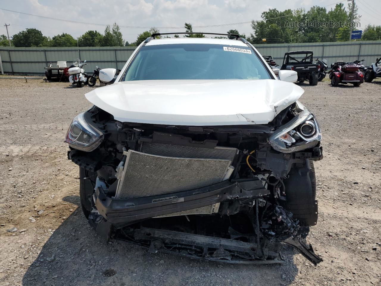 2018 Hyundai Santa Fe Sport  White vin: 5NMZUDLB5JH069767