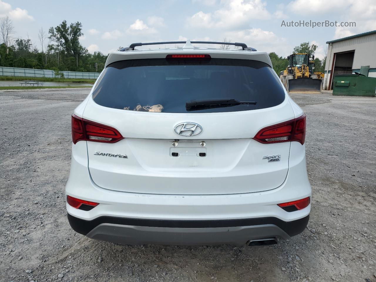 2018 Hyundai Santa Fe Sport  White vin: 5NMZUDLB5JH069767