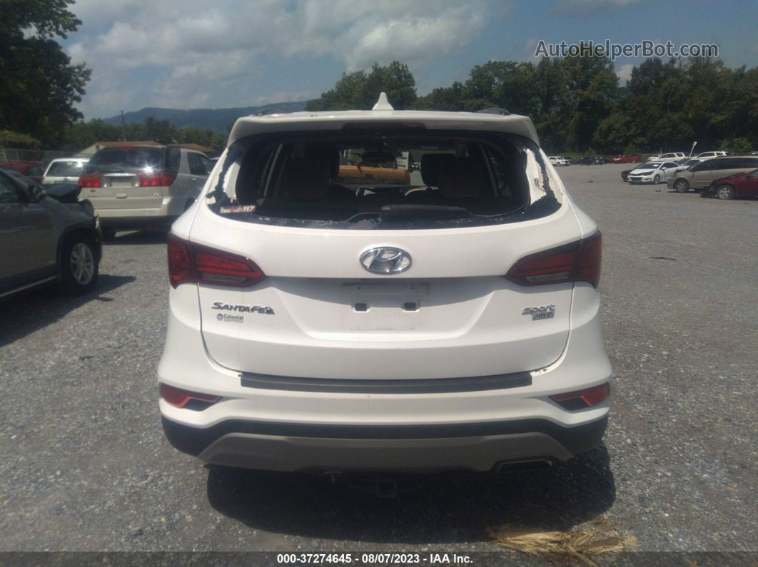 2018 Hyundai Santa Fe Sport 2.4l White vin: 5NMZUDLB5JH072636