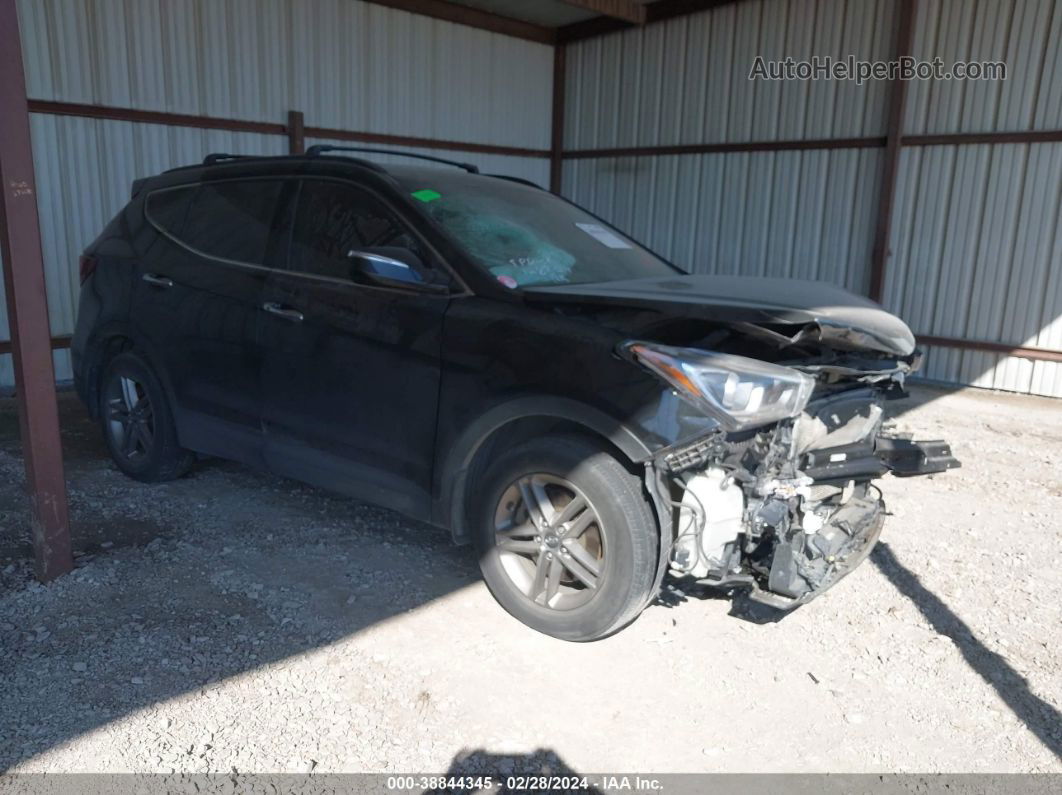 2018 Hyundai Santa Fe Sport 2.4l Black vin: 5NMZUDLB5JH083457