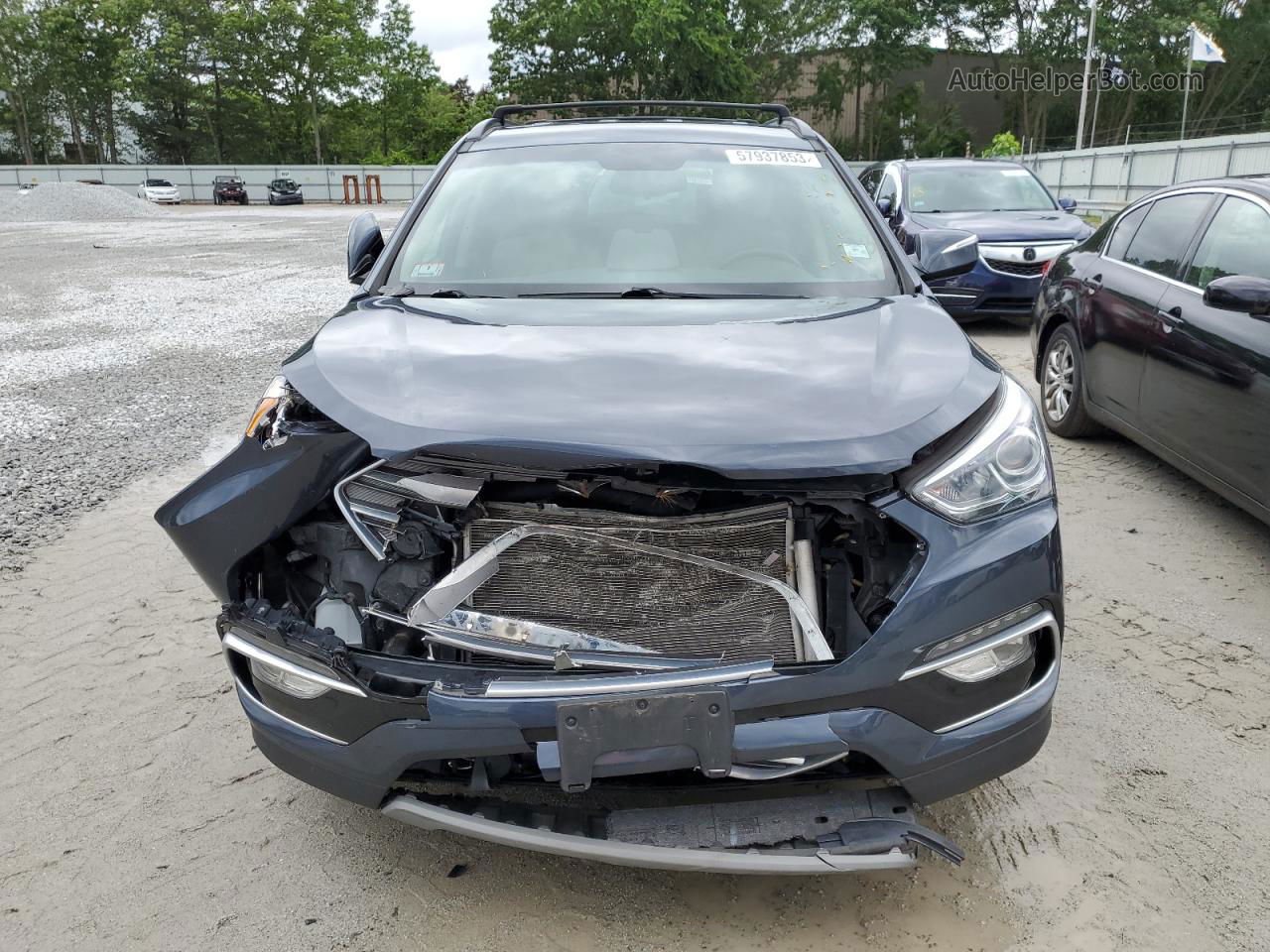 2018 Hyundai Santa Fe Sport  Blue vin: 5NMZUDLB6JH100914