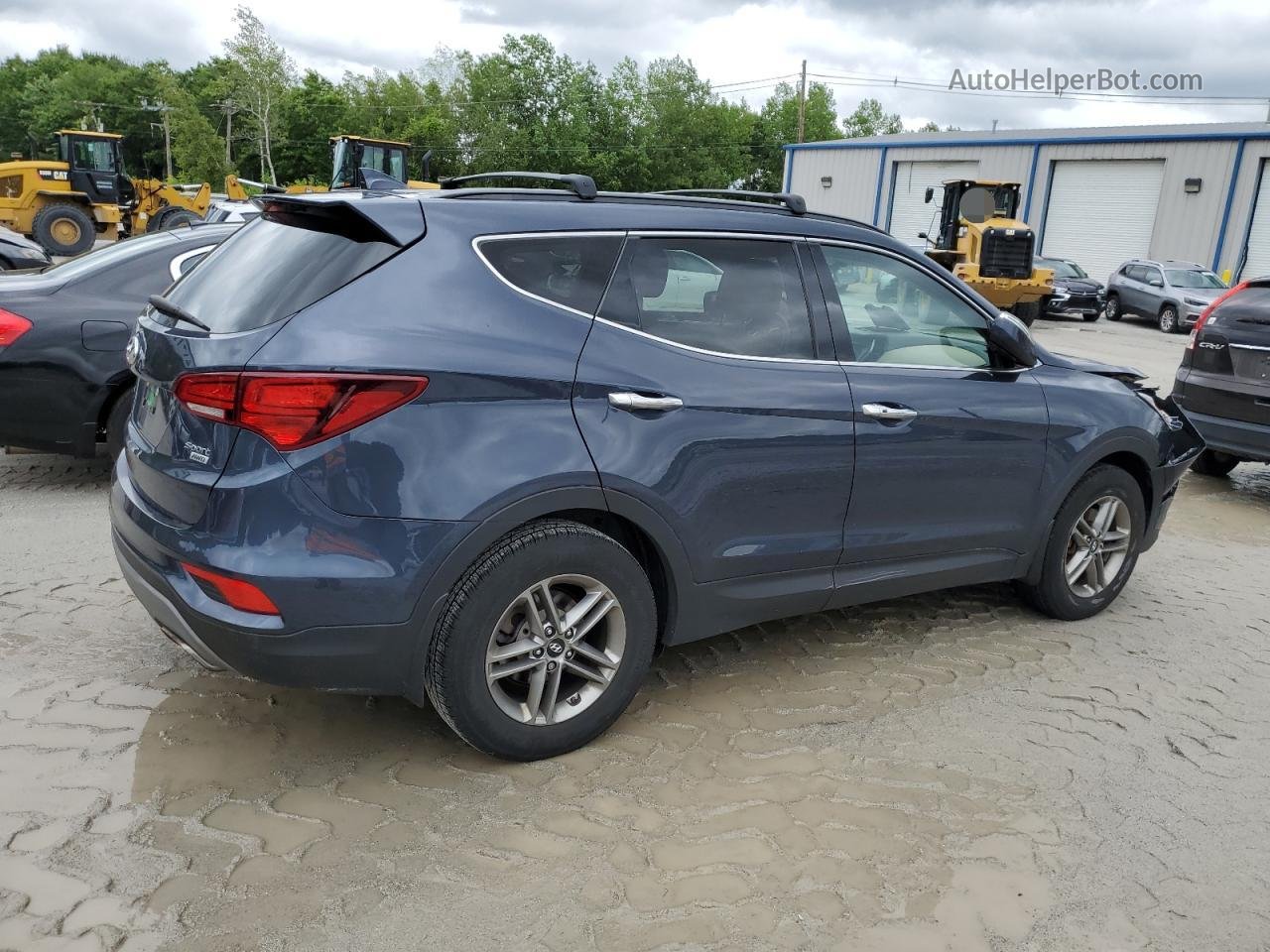 2018 Hyundai Santa Fe Sport  Blue vin: 5NMZUDLB6JH100914