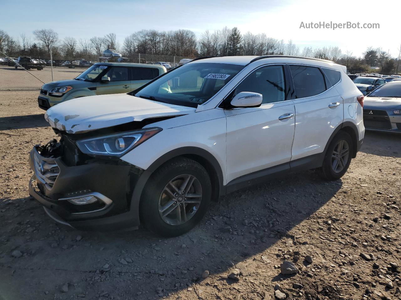 2018 Hyundai Santa Fe Sport  Белый vin: 5NMZUDLB7JH060309