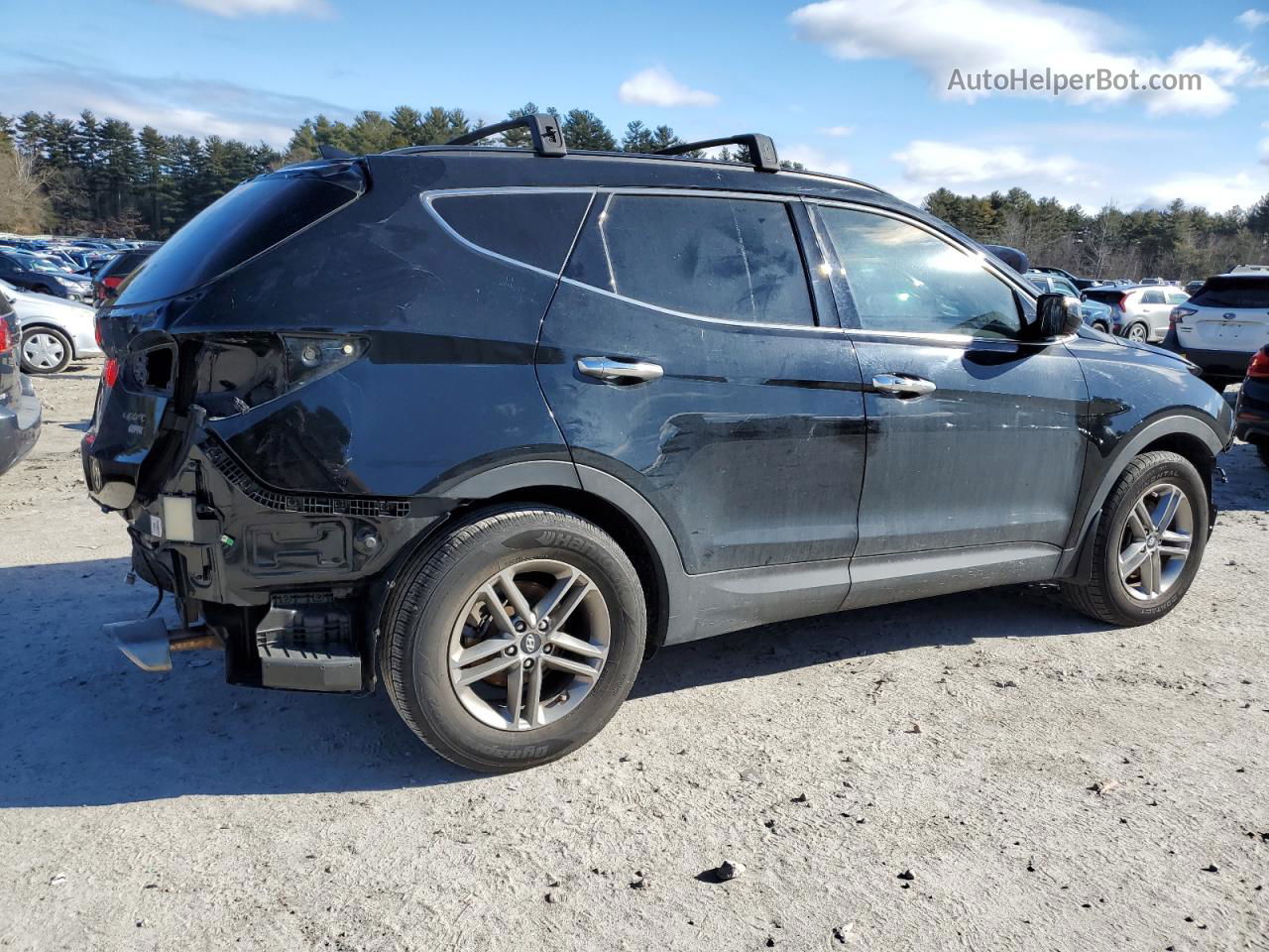 2018 Hyundai Santa Fe Sport  Black vin: 5NMZUDLB8JH085073