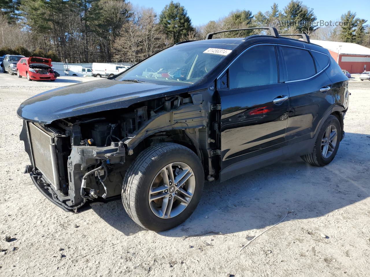 2018 Hyundai Santa Fe Sport  Black vin: 5NMZUDLB8JH085073