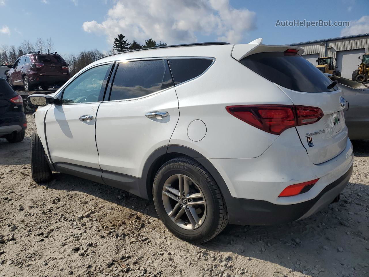 2018 Hyundai Santa Fe Sport  White vin: 5NMZUDLB8JH104978