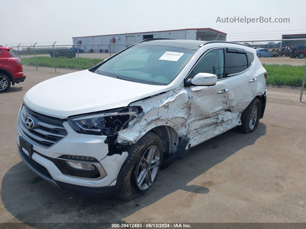 2018 Hyundai Santa Fe Sport 2.4l White vin: 5NMZUDLB9JH066547