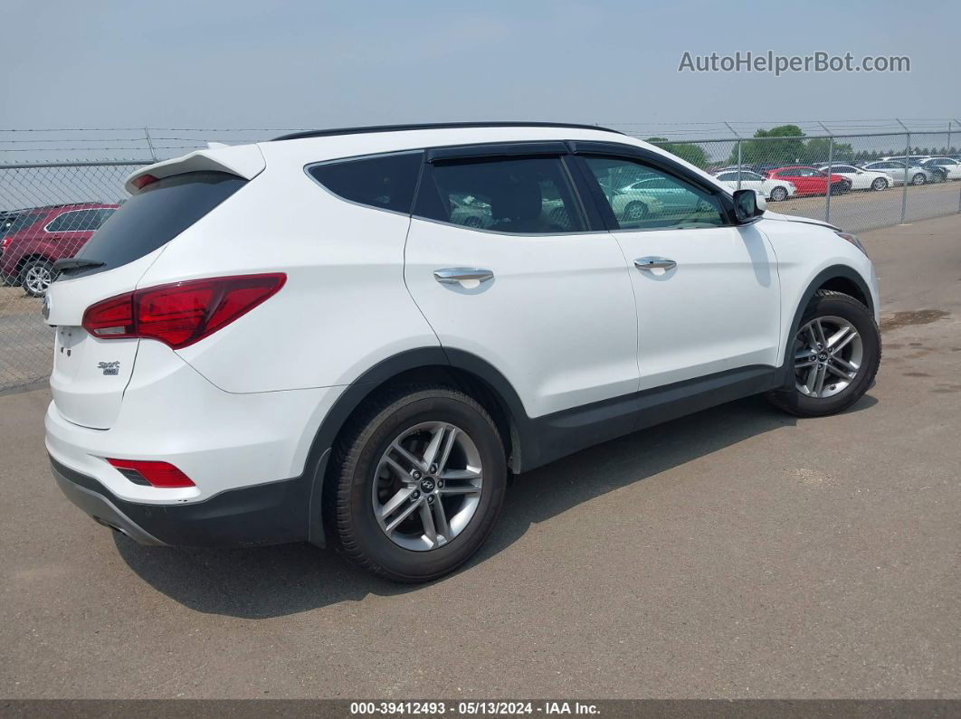 2018 Hyundai Santa Fe Sport 2.4l White vin: 5NMZUDLB9JH066547