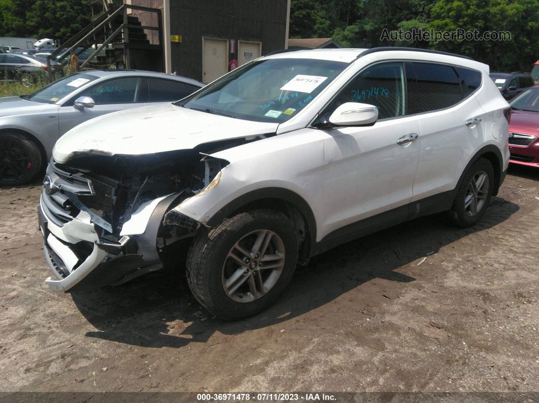 2018 Hyundai Santa Fe Sport 2.4l White vin: 5NMZUDLBXJH082739