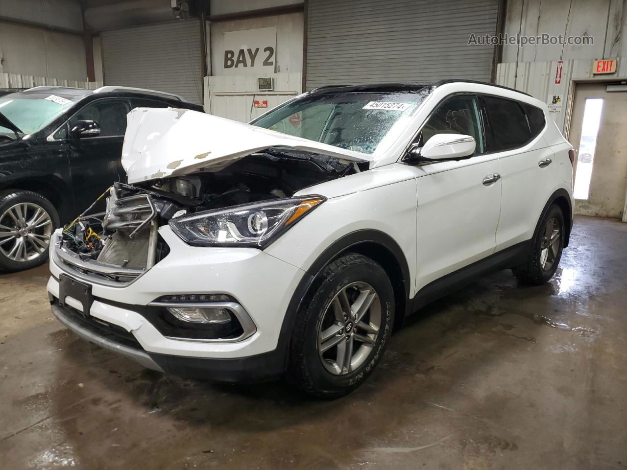 2018 Hyundai Santa Fe Sport  White vin: 5NMZUDLBXJH089092