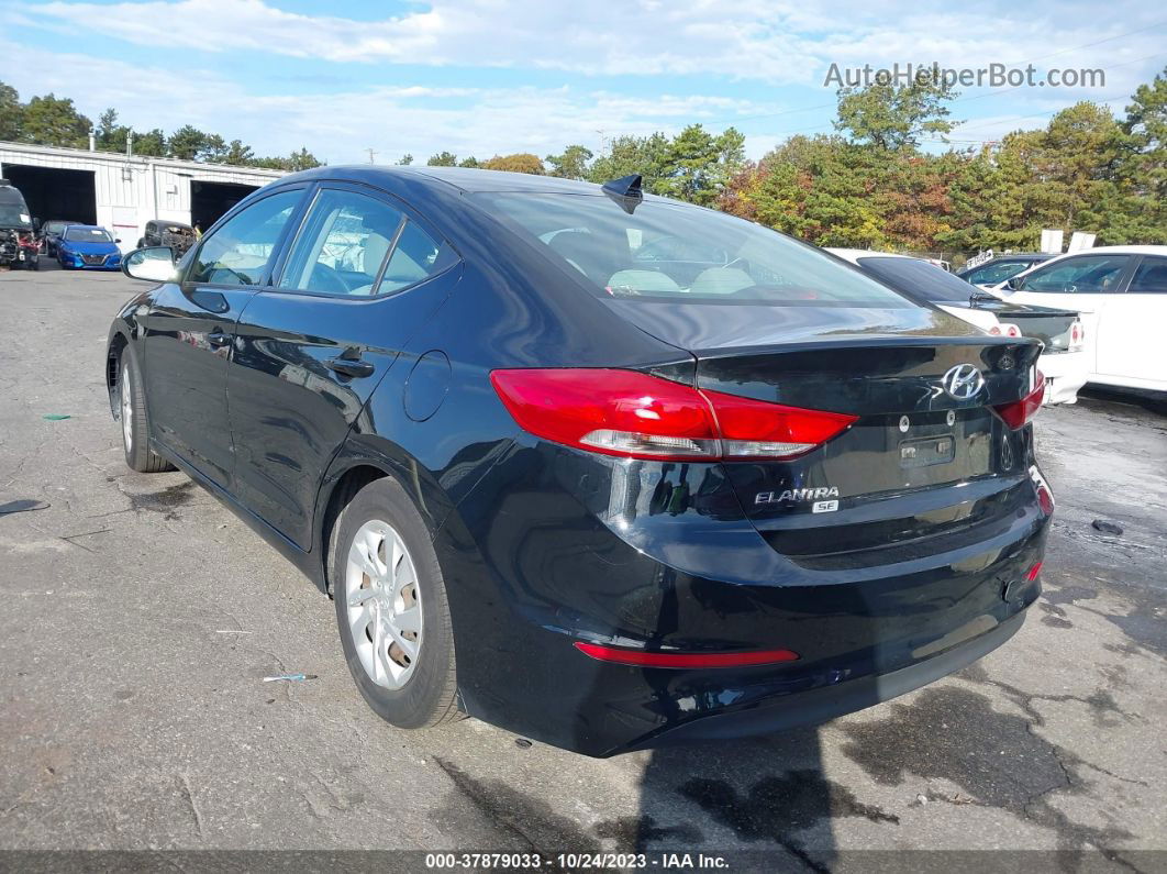 2017 Hyundai Elantra Se Black vin: 5NPD74LF0HH080564