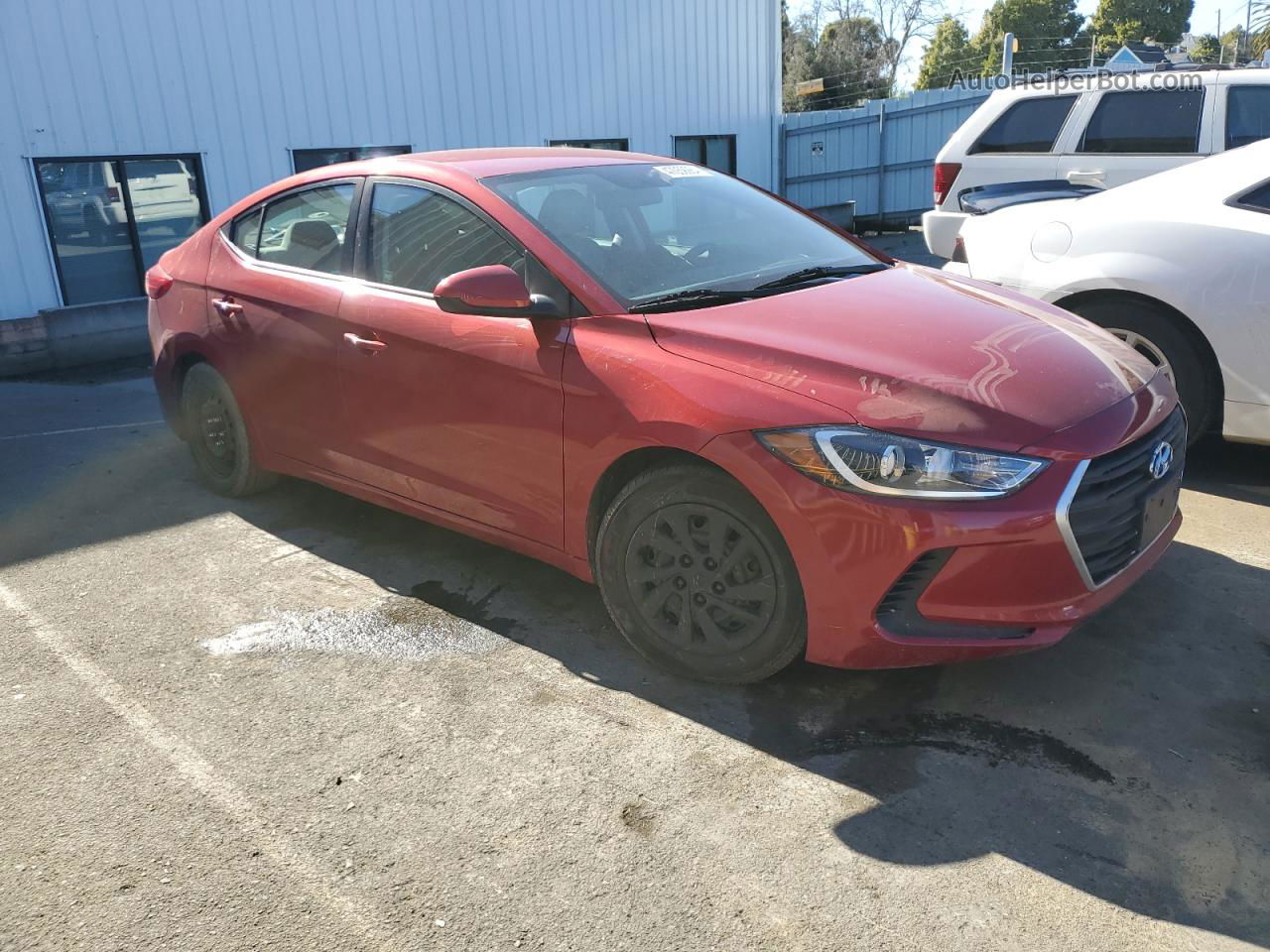 2017 Hyundai Elantra Se Red vin: 5NPD74LF0HH089782