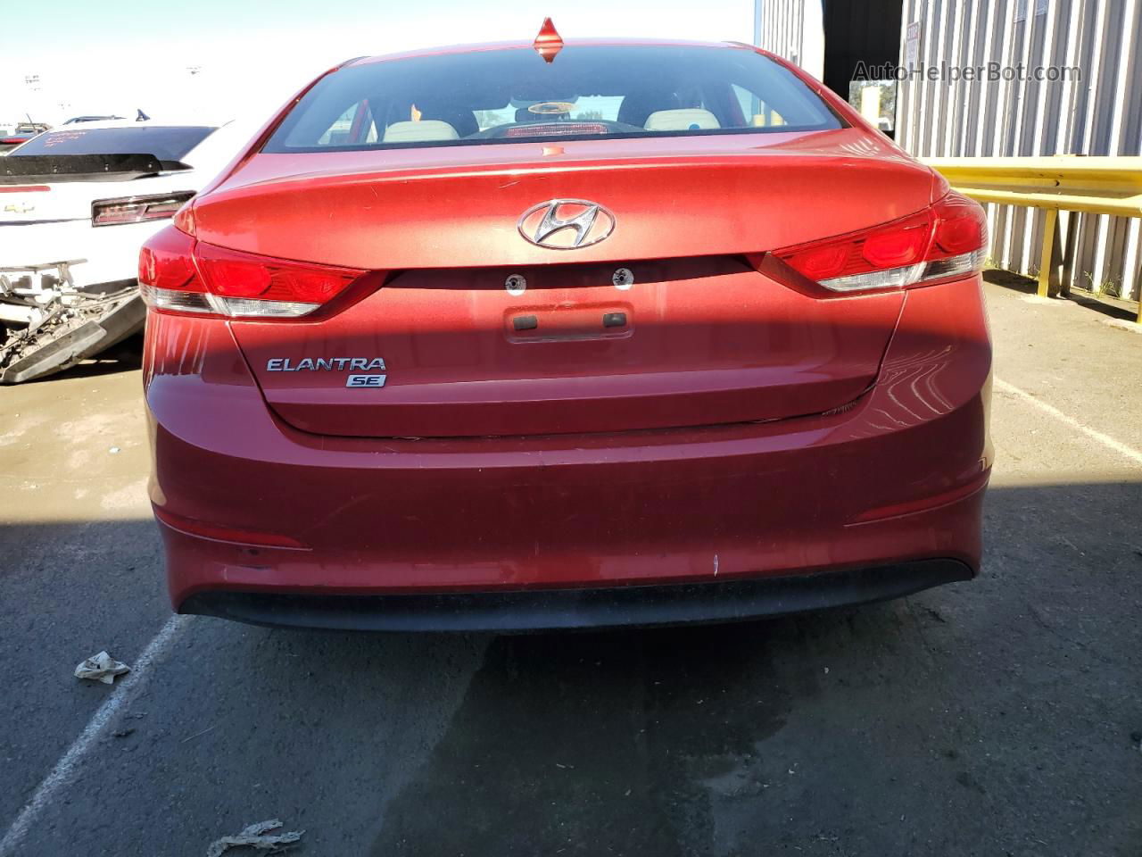 2017 Hyundai Elantra Se Красный vin: 5NPD74LF0HH089782