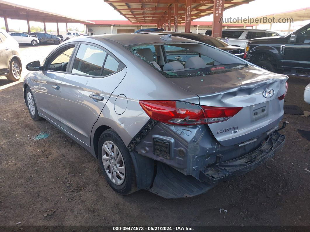 2017 Hyundai Elantra Se Silver vin: 5NPD74LF0HH112879