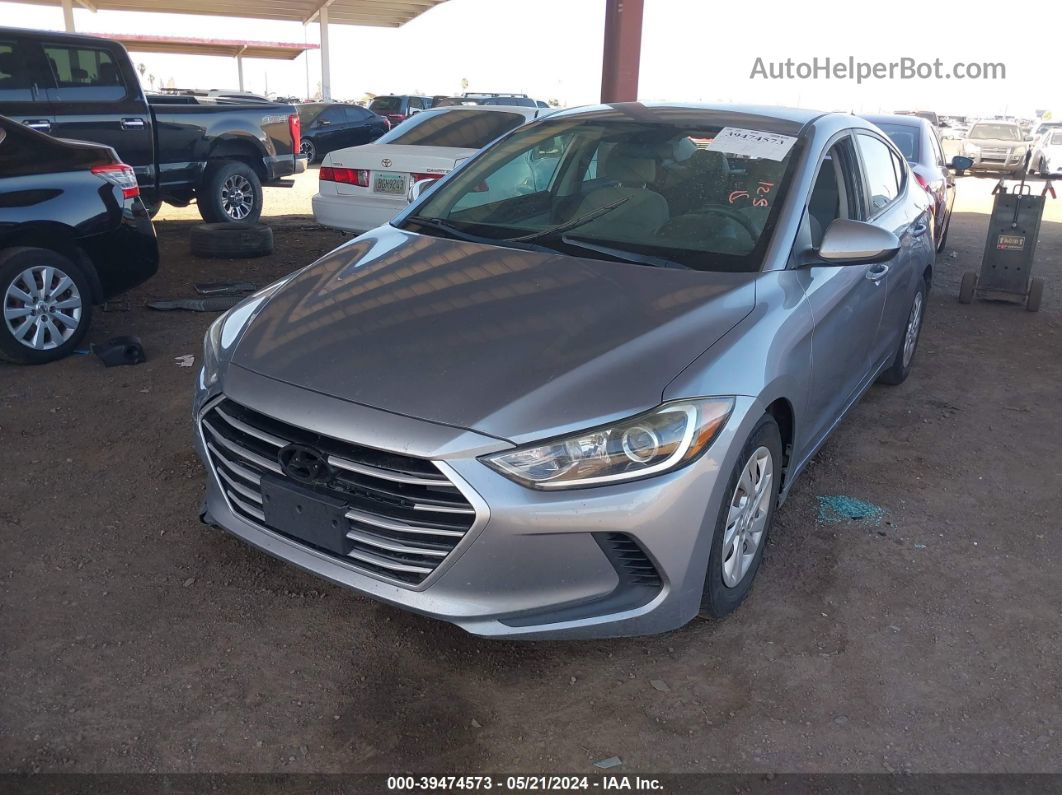 2017 Hyundai Elantra Se Silver vin: 5NPD74LF0HH112879