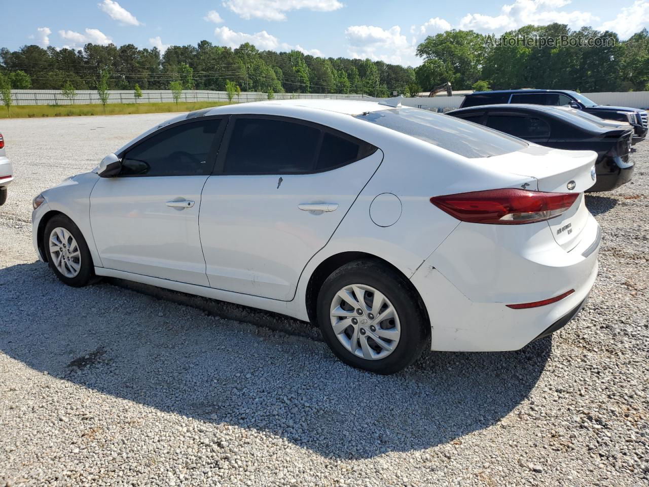 2017 Hyundai Elantra Se White vin: 5NPD74LF0HH139175