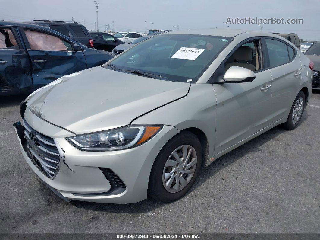 2017 Hyundai Elantra Se Золотой vin: 5NPD74LF0HH152766