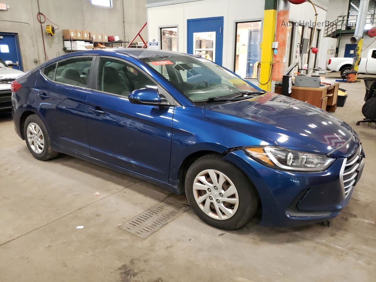 2017 Hyundai Elantra Se Синий vin: 5NPD74LF0HH164948