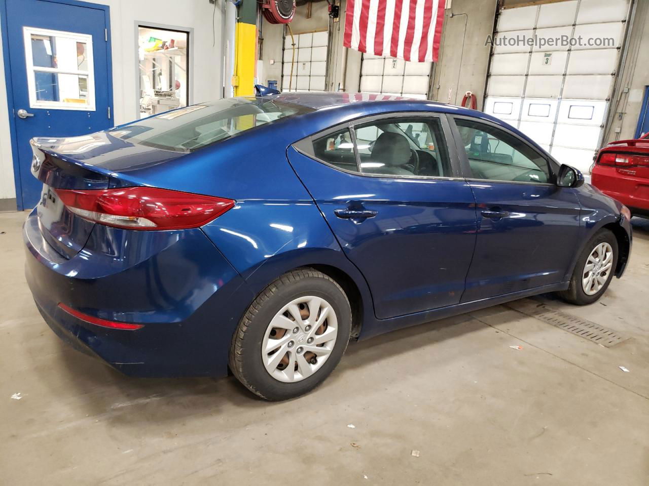 2017 Hyundai Elantra Se Синий vin: 5NPD74LF0HH164948