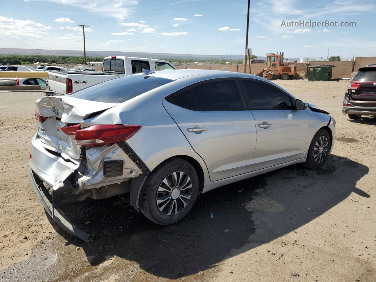 2017 Hyundai Elantra Se Silver vin: 5NPD74LF0HH166599