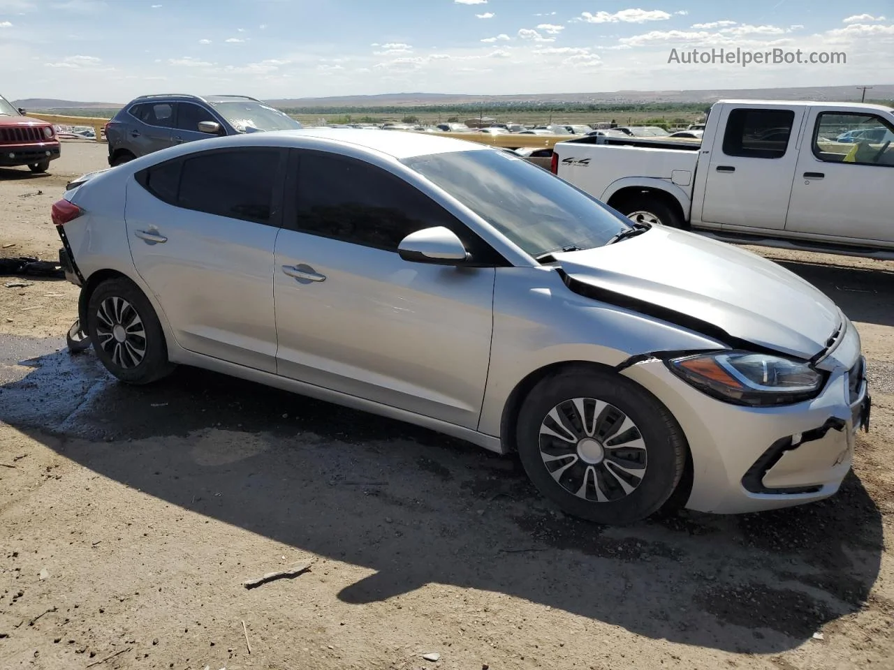 2017 Hyundai Elantra Se Silver vin: 5NPD74LF0HH166599