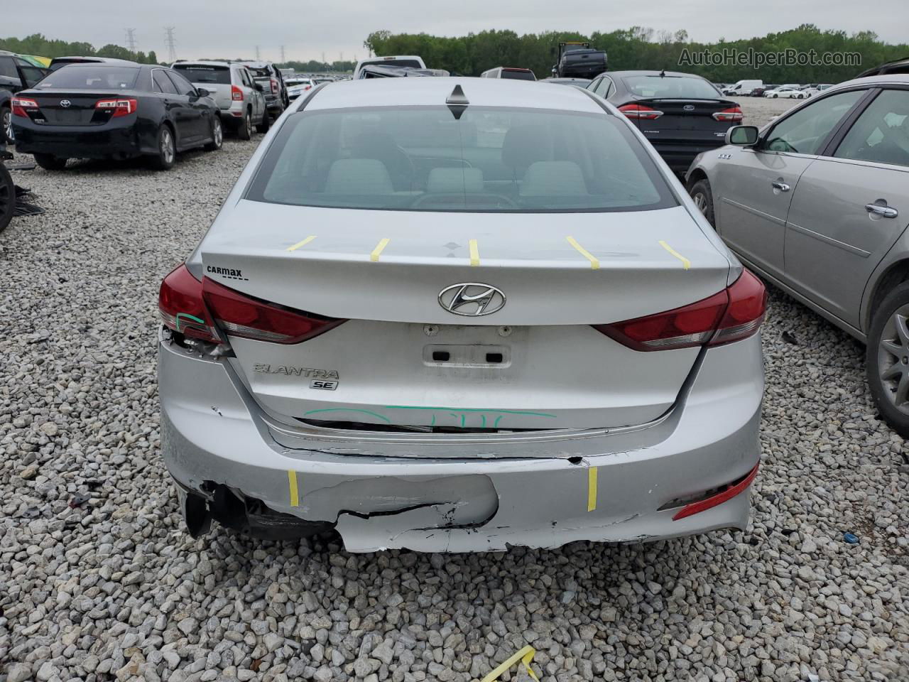 2017 Hyundai Elantra Se Серебряный vin: 5NPD74LF0HH195181