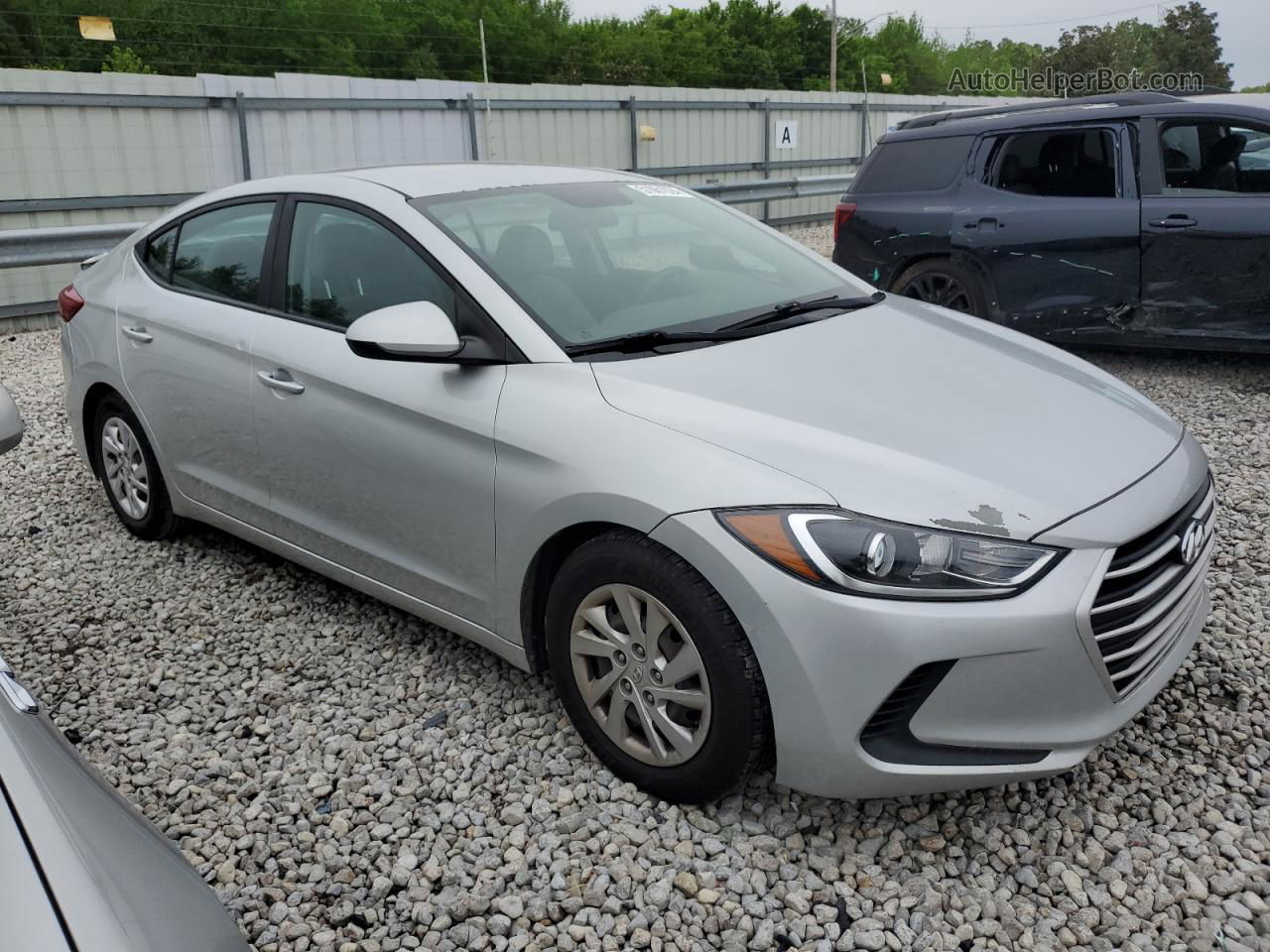 2017 Hyundai Elantra Se Серебряный vin: 5NPD74LF0HH195181