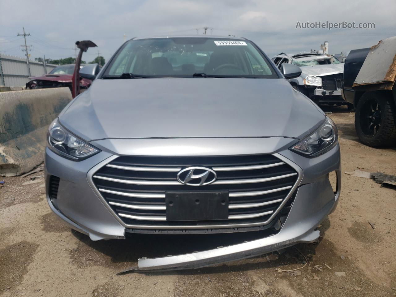 2017 Hyundai Elantra Se Серый vin: 5NPD74LF0HH199179